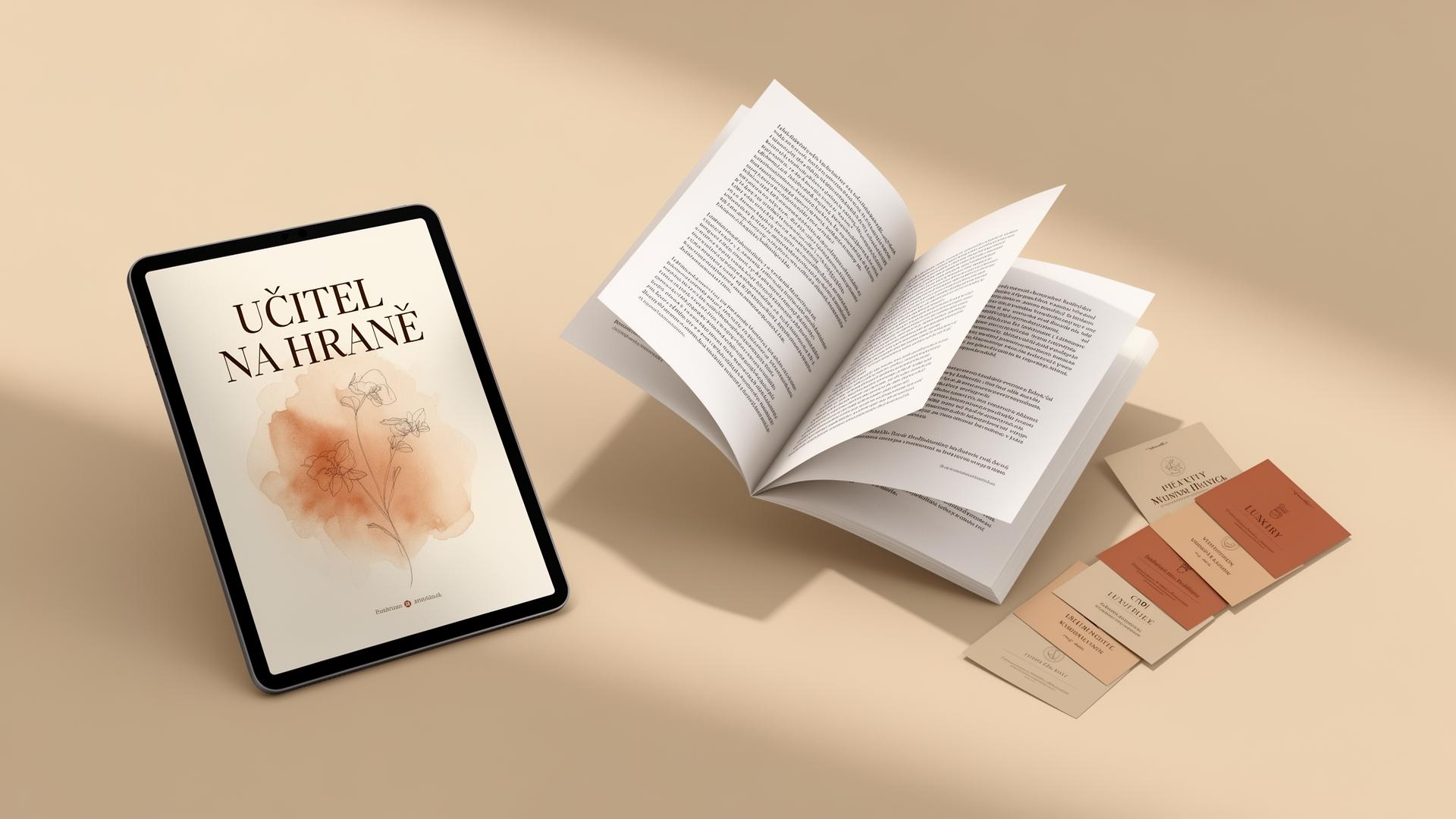 Mockup ebooku Učitel na hraně s bonusovými materiály